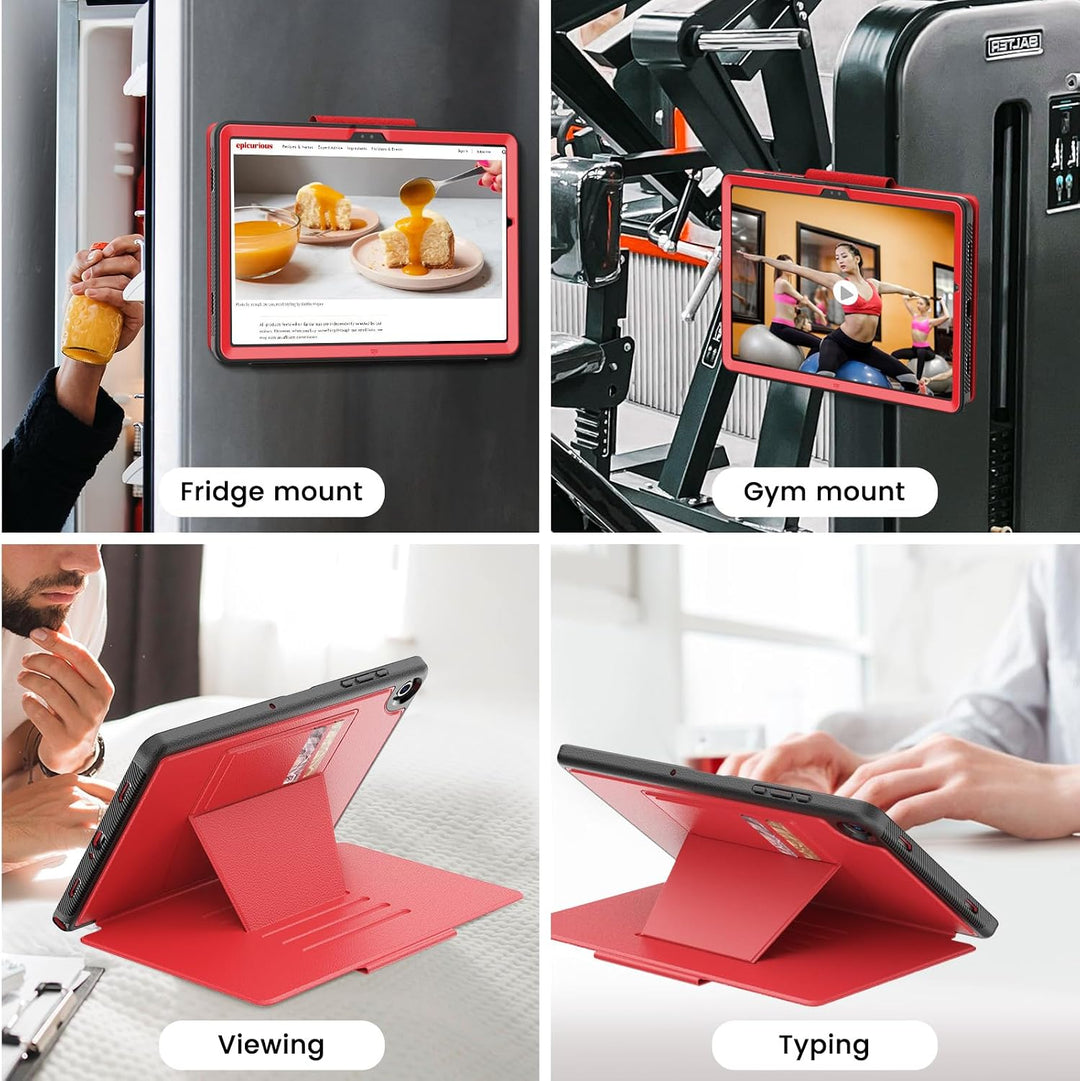 SEYMAC stock Hülle für Samsung Galaxy Tab A9 Plus/ A9+ 11 Zoll, Stossfeste Hülle mit [Mehreren Winke