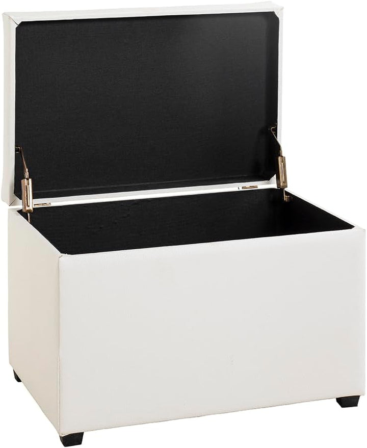 HAKU Möbel Sitztruhe, MDF, weiss, T 39 x B 58 x H 42 cm, Weiss