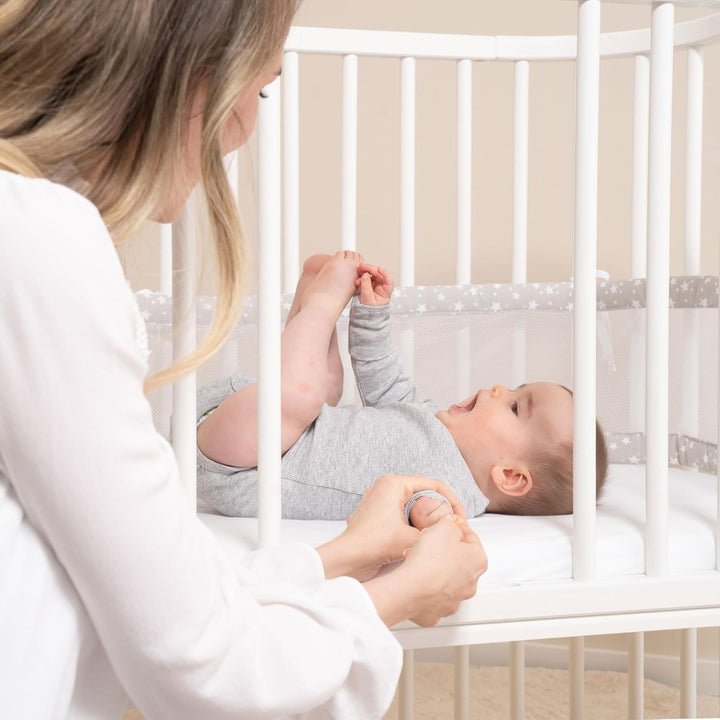 babybay Verschlussgitter für Kinderbettnutzung passend für Modell Boxspring XXL, beige lackiert, Bei