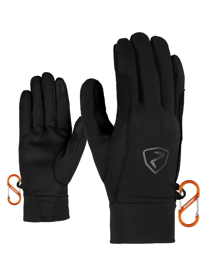 Ziener Herren Gysmo Touch Ski-Tour/Outdoor/Bergsport Handschuhe | ungefüttert, atmungsaktiv 10 Schwa