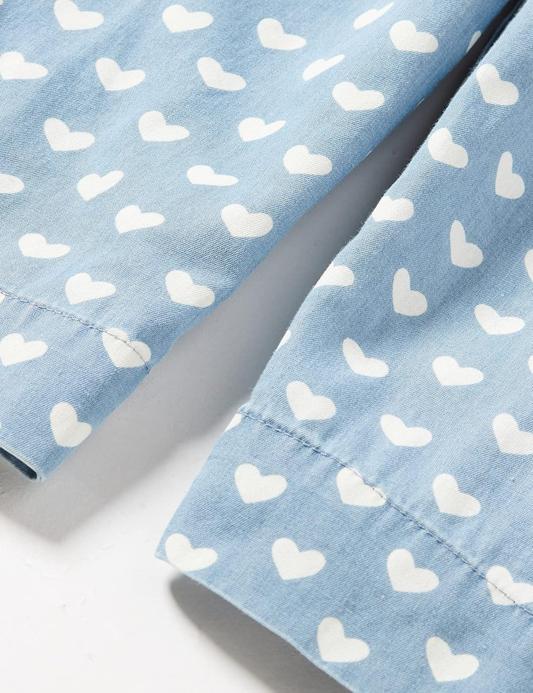 Hatley Mädchen Gesmokter Strampler Overalls 5 Jahre Chambray-herzen, 5 Jahre Chambray-herzen