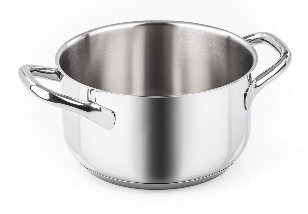 Barazzoni Chef Line Stielkasserolle Zwei Griffen cm 20 Stahl, cm 20