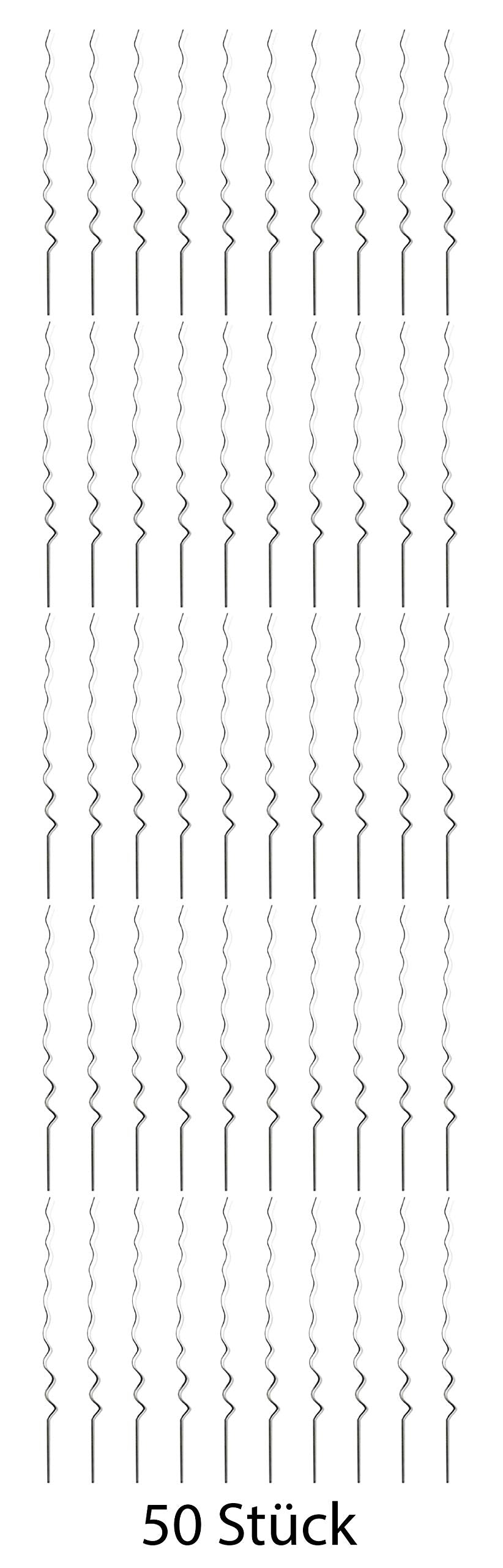 Novatool 50 Tomatenstäbe 150 cm x 5 mm Ø Tomatenspiralstäbe verzinkt Rankstäbe Tomatenstangen 150cm