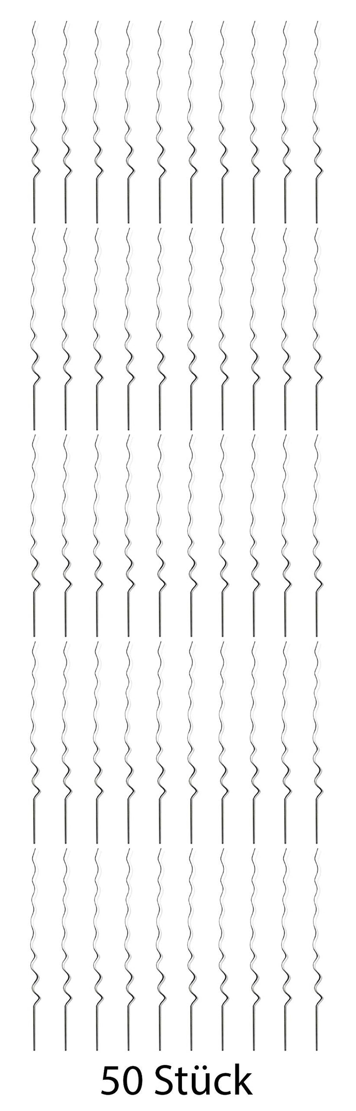 Novatool 50 Tomatenstäbe 150 cm x 5 mm Ø Tomatenspiralstäbe verzinkt Rankstäbe Tomatenstangen 150cm