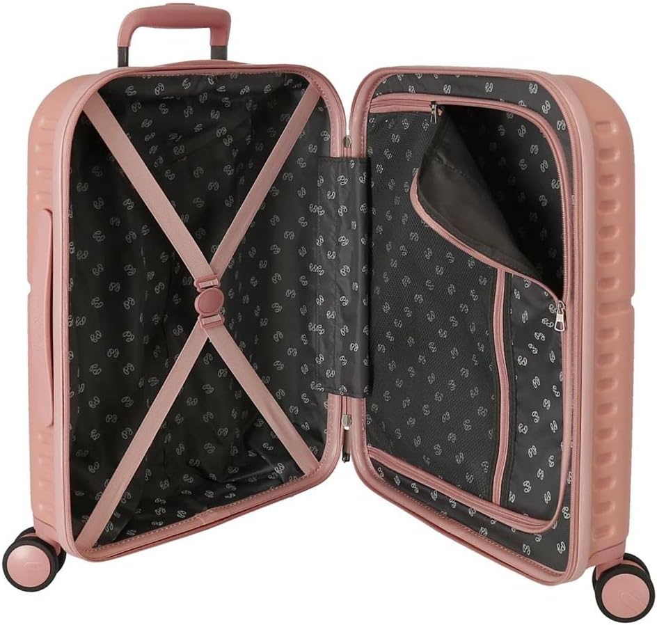 Pepe Jeans Carina Rosa Kabinenkoffer 40 x 55 x 20 cm starres ABS integrierter TSA-Verschluss 37 l 3,
