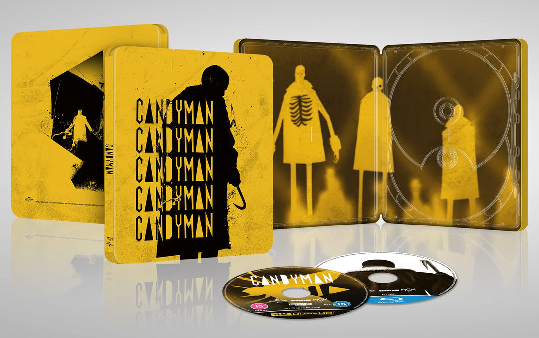 Candyman 2021 [Limited Edition Steelbook] [4K Ultra HD] [Blu-ray] [2022] [Region Free], Blu-ray