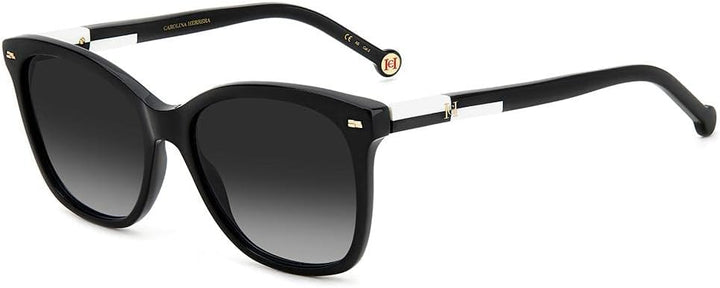 Carolina Herrera Unisex Sunglasses 54 80s/9o Black White, 54 80s/9o Black White