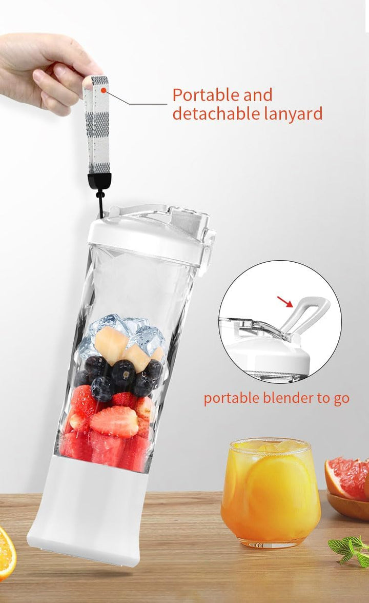 Tragbarer Mixer, persönlicher Mixer für Shakes und Smoothies, USB-wiederaufladbar, Mini-Entsafter mi