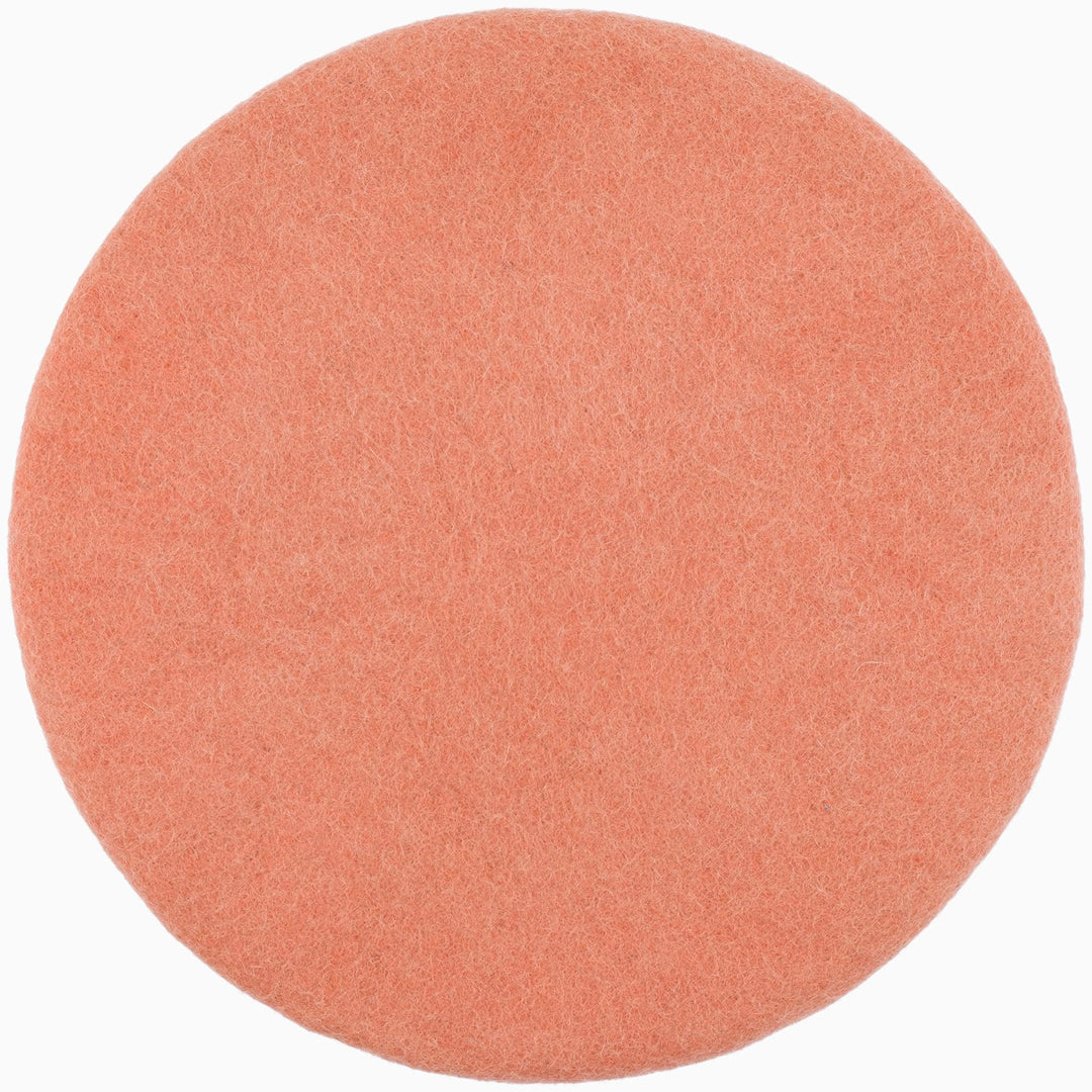 myfelt Flache Filz-Sitzauflage/Stuhlauflage - Lea - rund, 36 cm, Lachsfarben, Lachsfarben