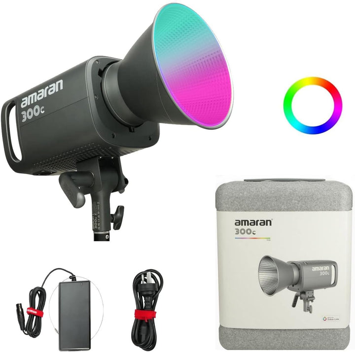 Aputure Amaran 300C RGBWW COB LED Videoleuchte, 300W 2500K bis 7500K Bowens Mount Dauerlicht für Fot