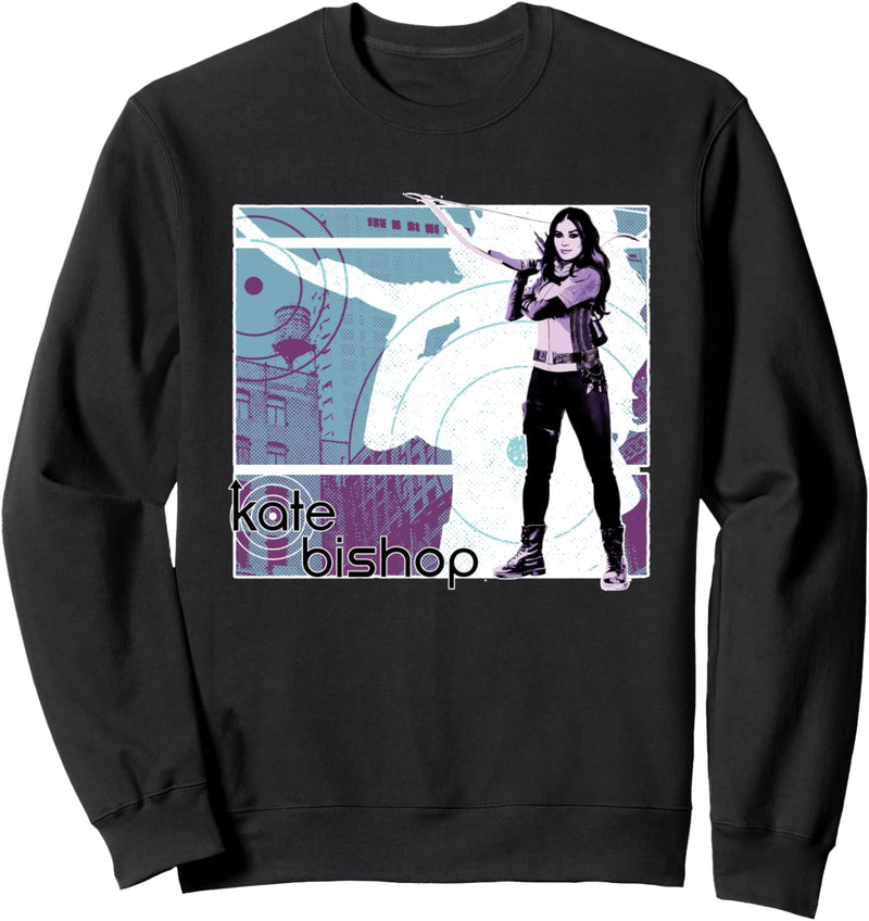 Marvel Hawkeye Kate Bishop Halftone Character Poster Sweatshirt