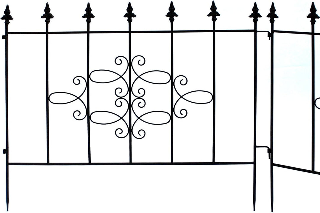 Steckzaun Perugia 20689 Rankhilfe Rankgitter aus Metall B-75cm Kletterhilfe Zaun