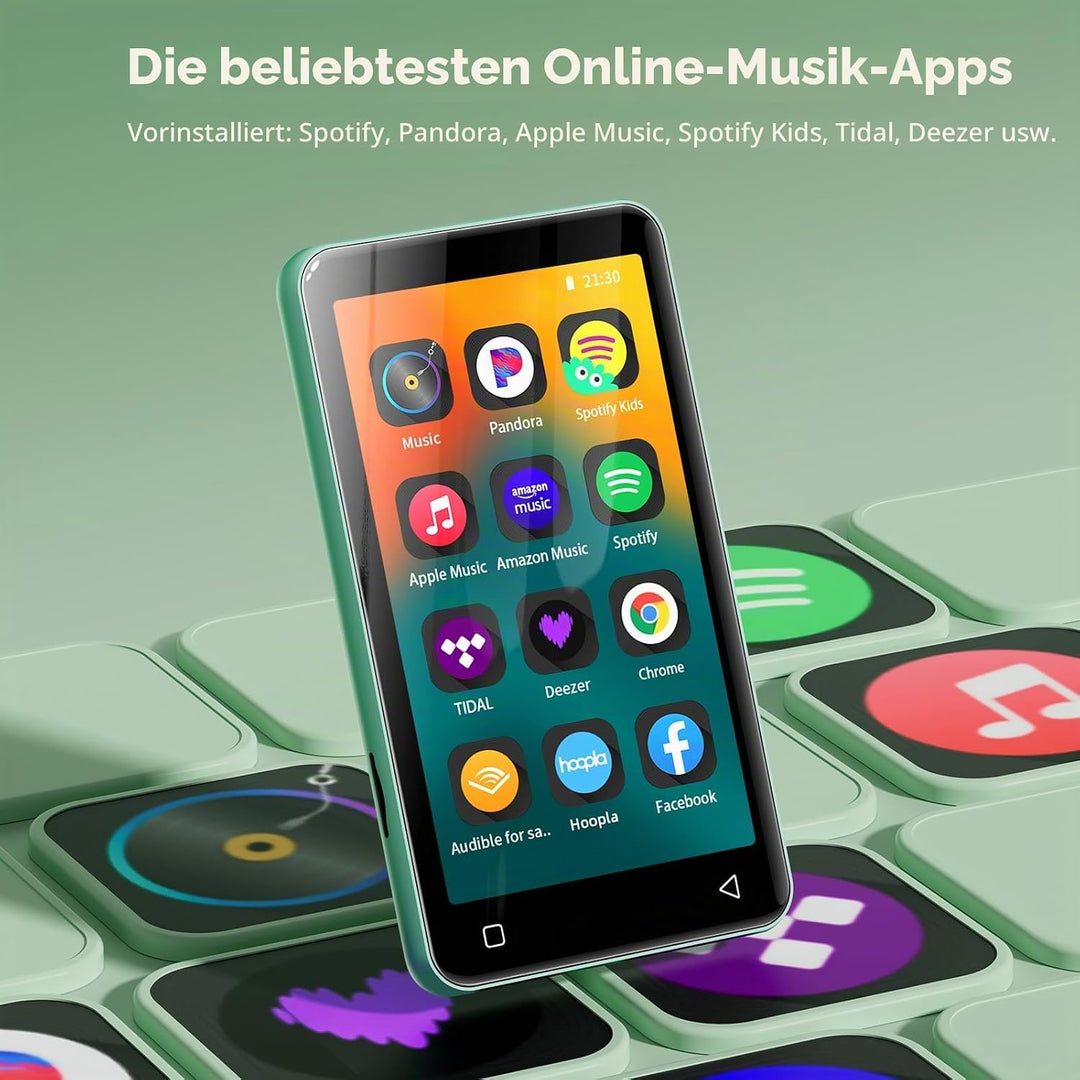 innioasis 80 GB MP3-Player mit Bluetooth und WLAN, MP3-Player für Kinder mit Spotify, Spotify Kids,