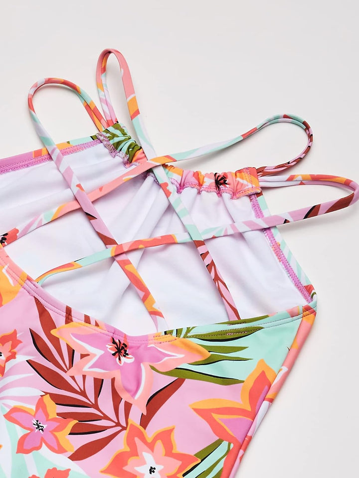 Kanu Surf Mädchen Jasmine Beach Sport Halter One Piece Swimsuit Badeanzug 4 Jahre Coral Reef Pink, 4