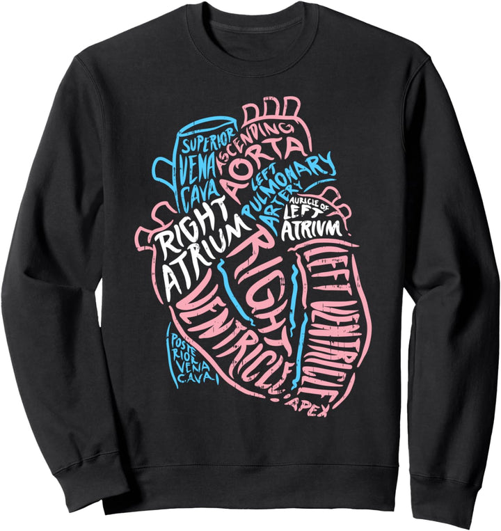 Anatomie Herz Kardiologie Doktor - LGBTQ Month Transgender Sweatshirt