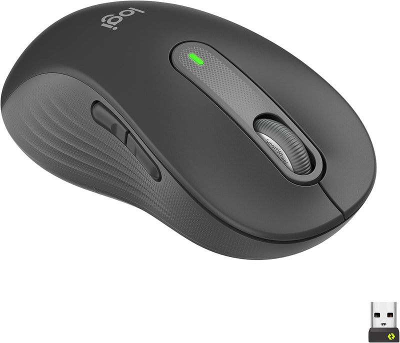 Logitech Signature M650 L Left Kabellose Maus - für grosse linke Hände, Leise Klicks, Anpassbare Sei