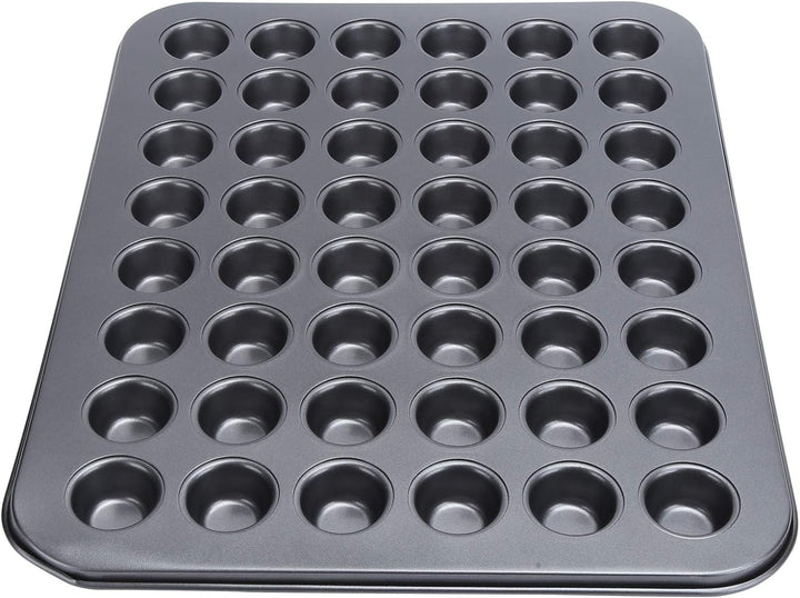 Dioche Muffinblech Mini Muffinbleche Karbonstahl PTFE Beschichtung 48 Tassen Antihaft Mini Rund Cupc