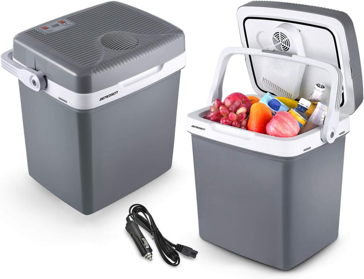 Berdsen Kühlbox Auto Camping Kühlschrank Für Auto LKW Boot Elektrisch Kühlung Bis 0°C Mit Wärmefunkt