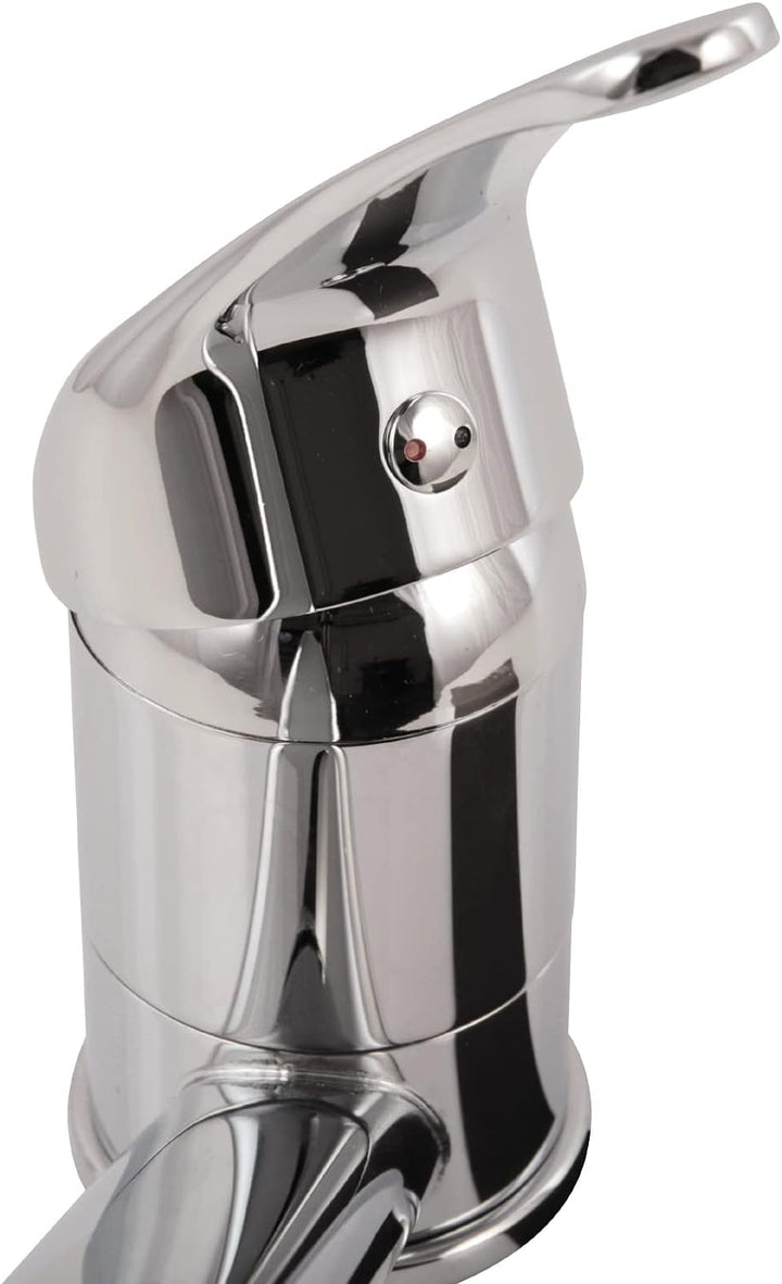 aquaSu® 77120 7 Einhandmischer Soul für Spüle Niederdruck, Küchenspüle Chrom, Soul