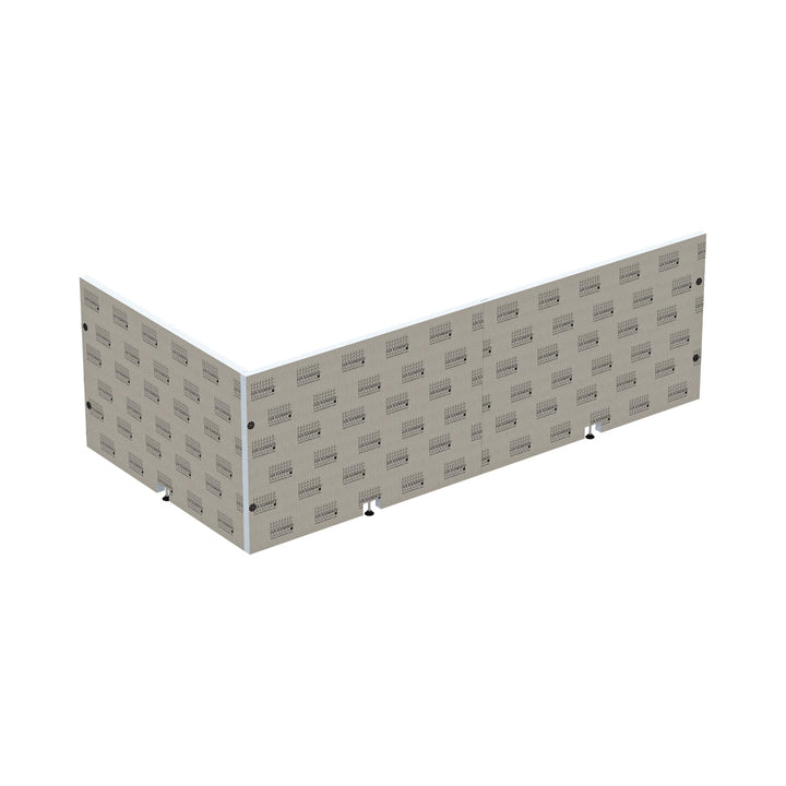 LUX ELEMENTS Badewannenverkleidung Set Eckeinbau Fertig zum Verfliesen I 2x Hartschaumplatten + 8x S
