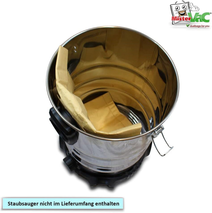 MisterVac | 10 Staubsaugerbeutel kompatibel mit DMS NTSC-30 Nass Trocken