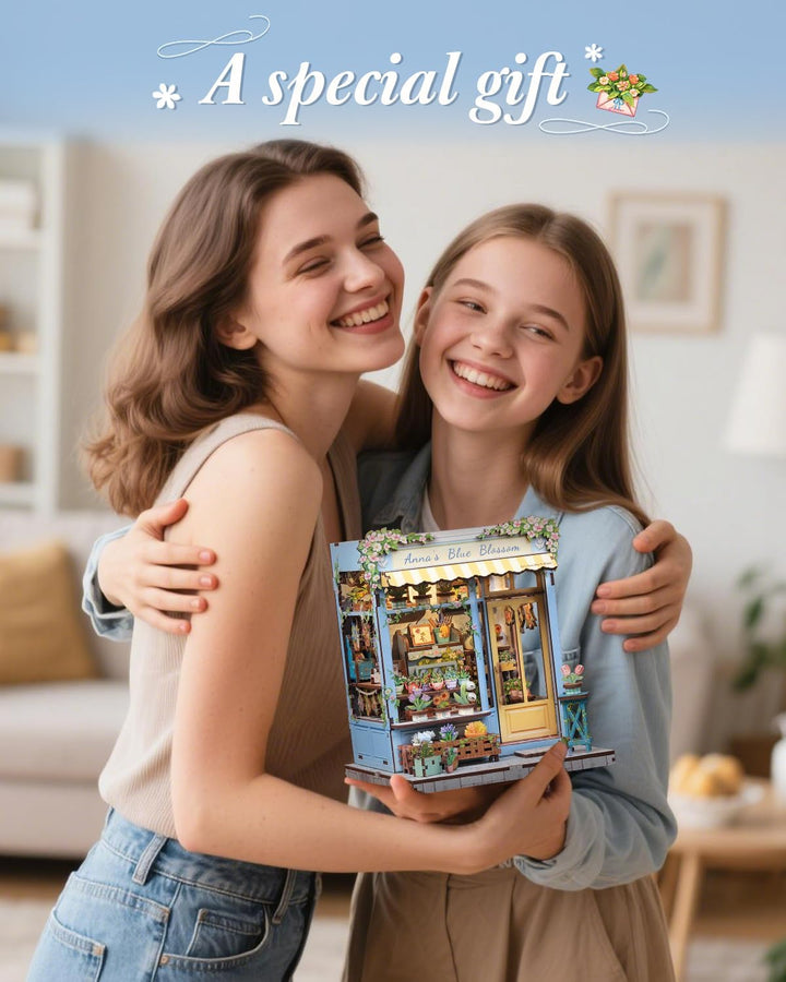 CUTEBEE Book Nook Kit – DIY Puppenhäuser Miniatur Haus Selber Bauen für Erwachsene, 3D Puzzle-Buchst