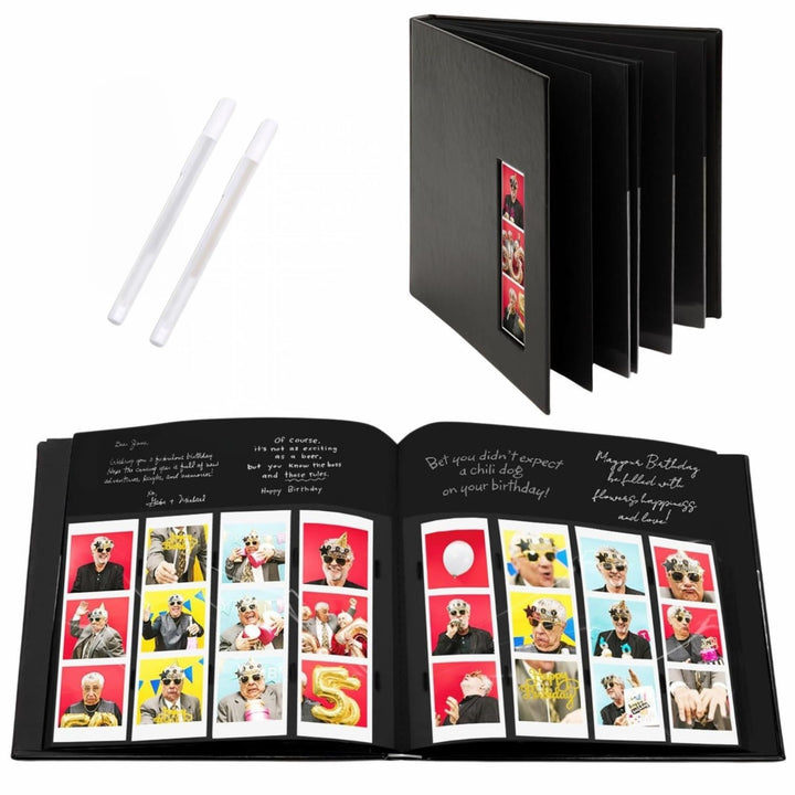 Photo Booth Frames – Schwarzer Einband, Fotoautomaten, Hochzeitsandenken, Gästebuch, Album, DIY-Bild