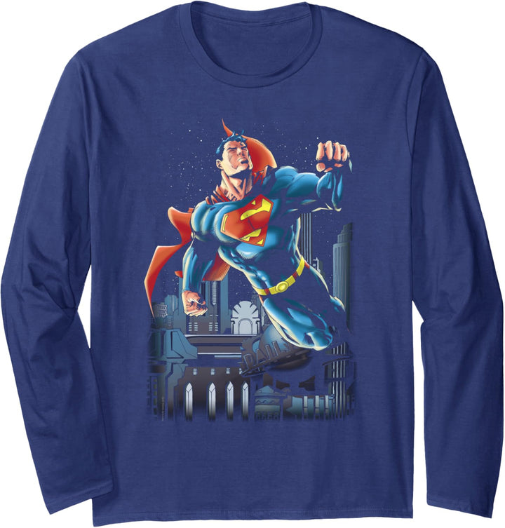 Superman Night Fight Langarmshirt