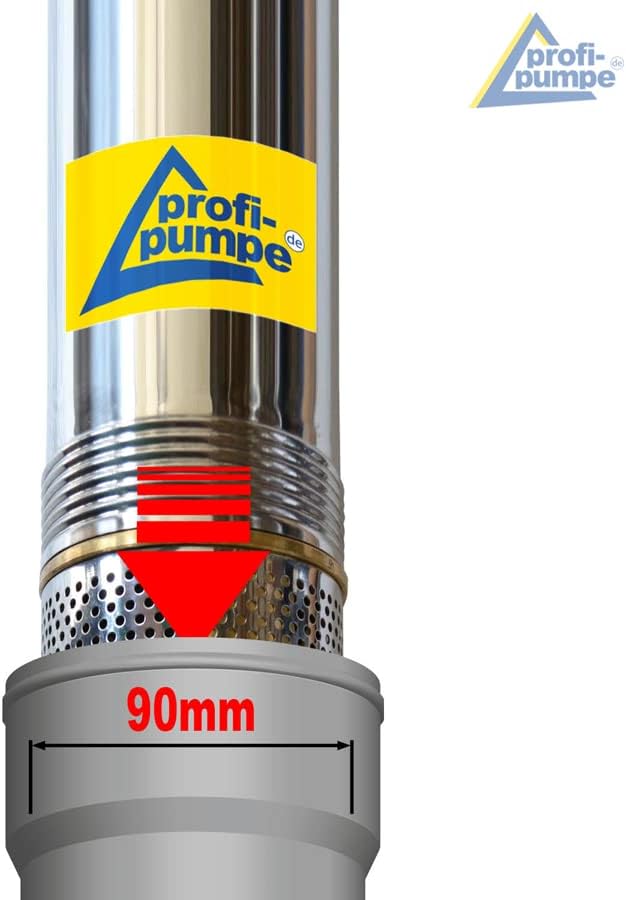 3" Zoll - Brunnenpumpe Tiefbrunnenpumpe Tauchdruckpumpe Rohrpumpe Gartenpumpe Brunnen-Star Die Energ