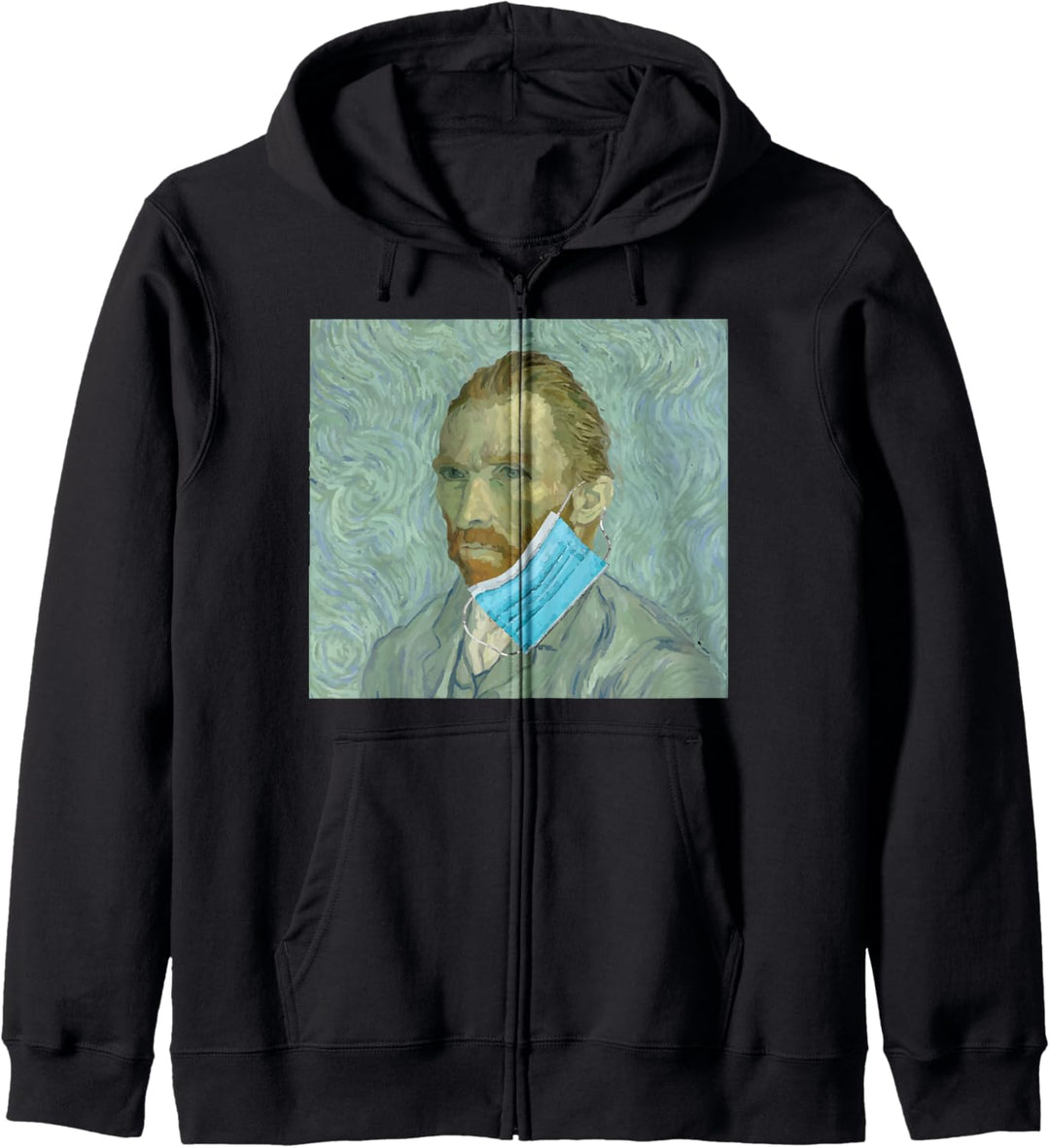 Lustige Van Gogh Gesichtsmaske Van Gogh Meme Kapuzenjacke