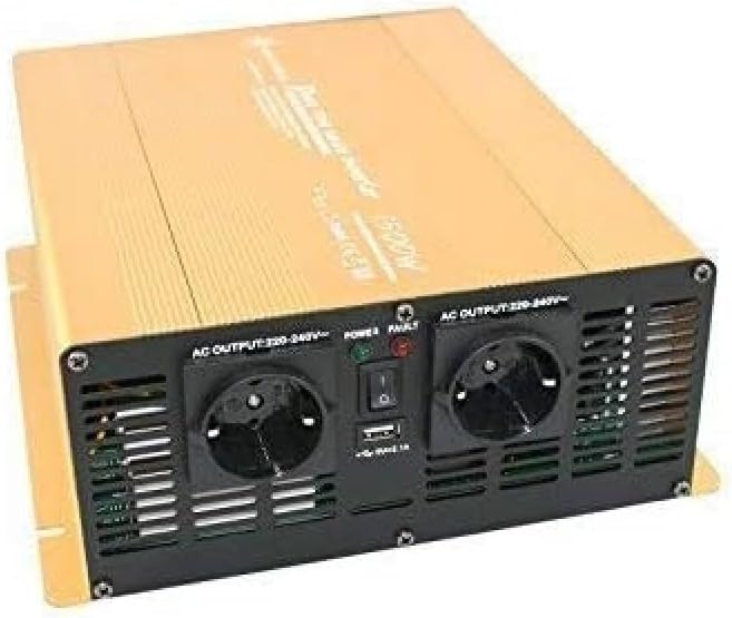 Spannungswandler 12V 300 bis 3000 Watt reiner SINUS mit echtem Power USB 2.1A Gold Edition (1500-300