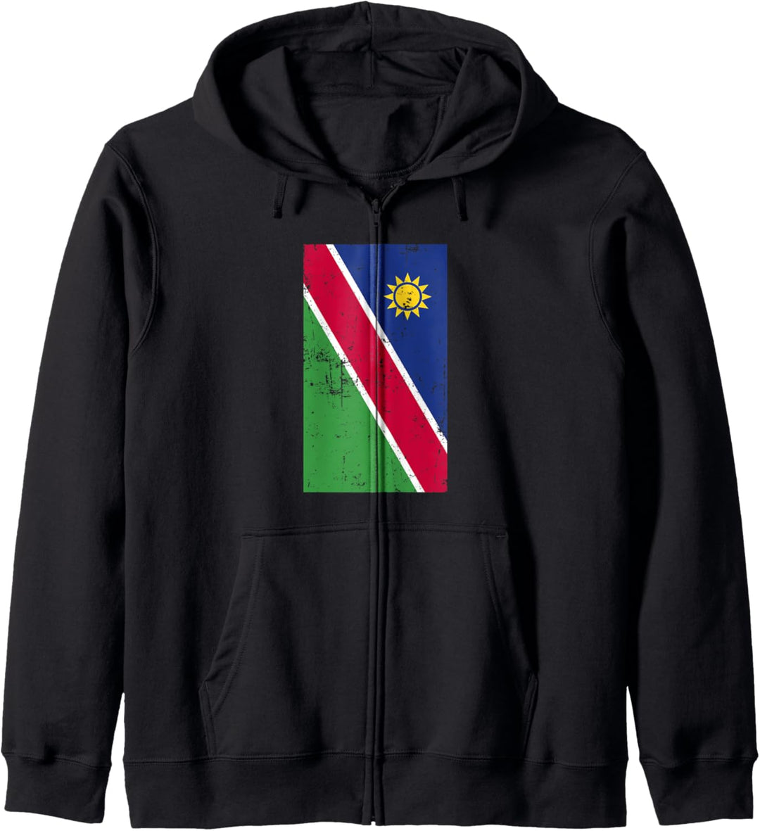 Republic of Namibia Africa Windhoek Distressed Flag Kapuzenjacke