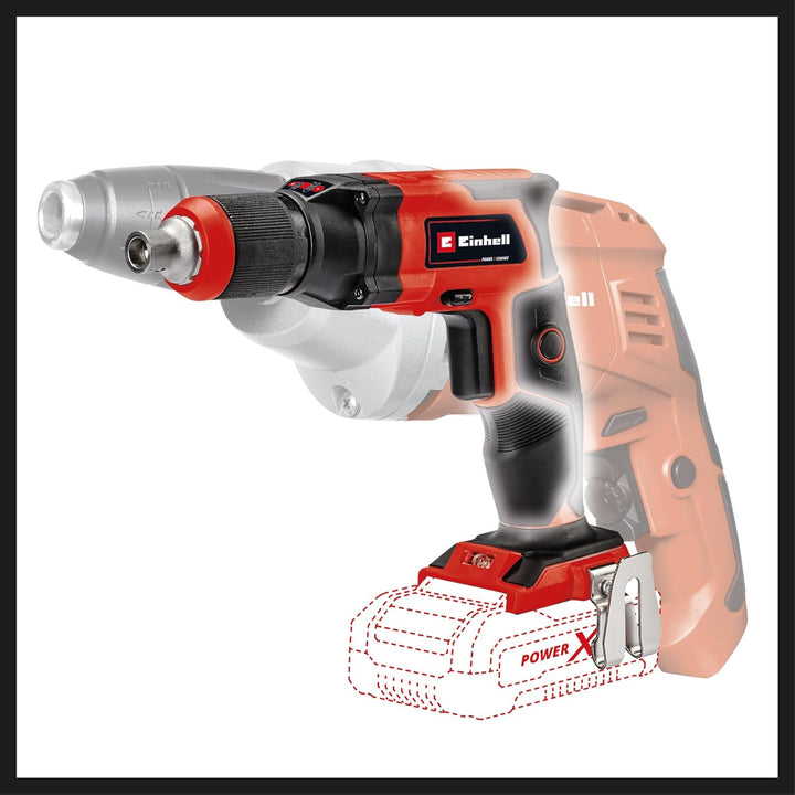 Einhell Akku-Trockenbauschrauber TE-DY 18 Li-Solo Power X-Change (Lithium-Ionen, 18 V, 4000 min-1, T
