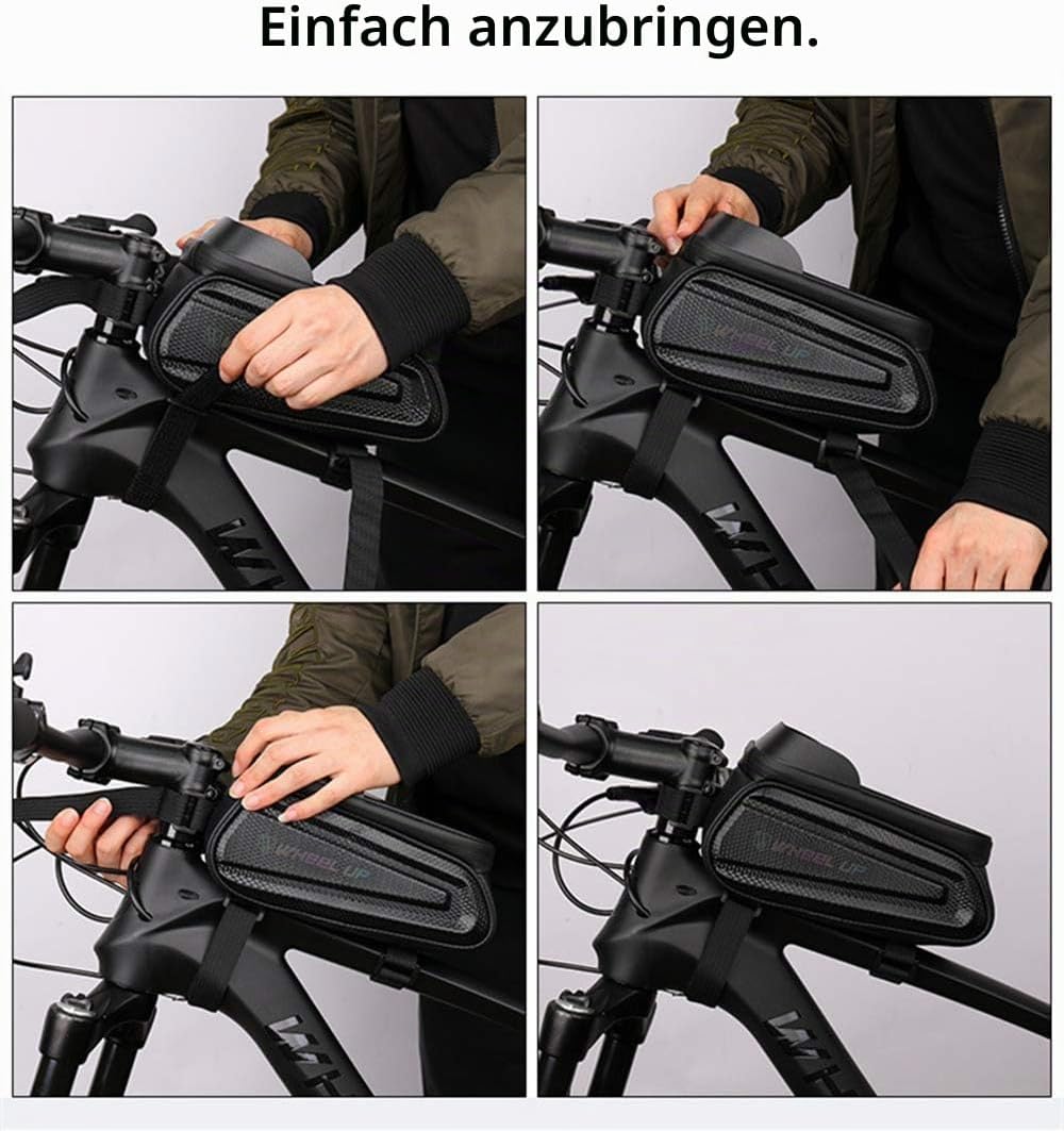 Fahrrad Rahmentasche MTB Wasserdicht Lenkertasche Handyhalterung Handytasche Fahrrad 7 Zoll Bb-1, Bb