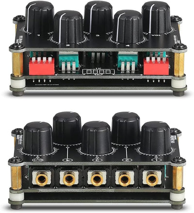 Little Bear MC5 Mini Tragbar 4 Kanal Line Mixer Live Studio Aufnahmen Passive Stereo Audio Mixer Rec