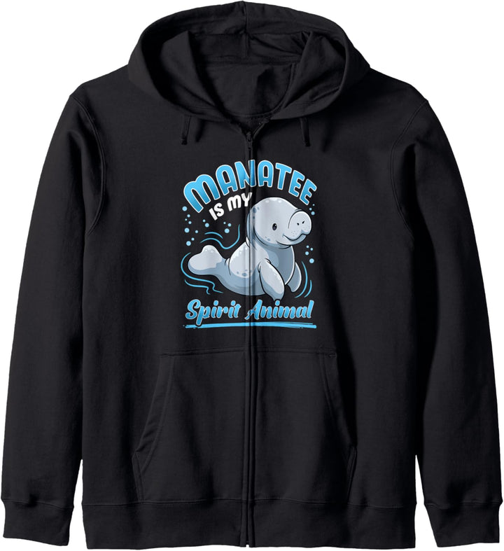 Seekuh ist mein Geist Tier niedliche Seekuh Dugong Geschenk Kapuzenjacke