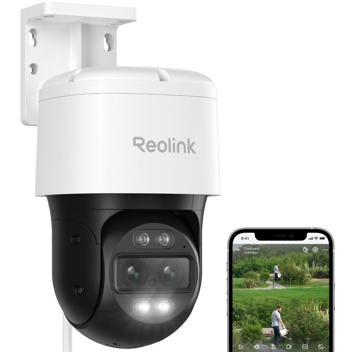 Reolink 4K 8MP PTZ PoE Überwachungskamera Aussen mit Dual-Objektiv, 6X Hybridzoom, 355°/90° Schwenkb