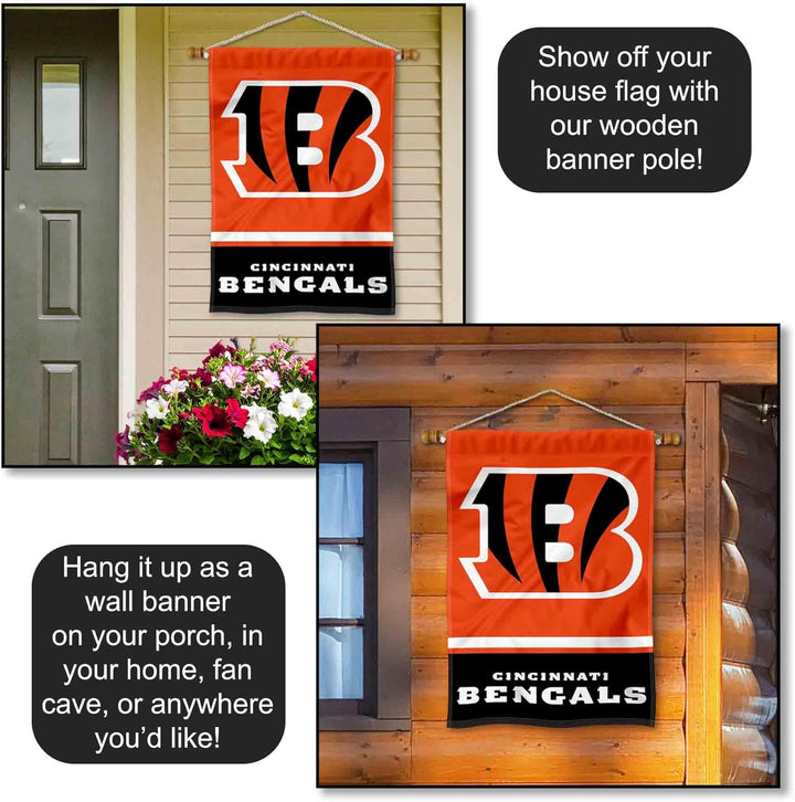 Cincinnati Bengals zweiseitige Hausflagge