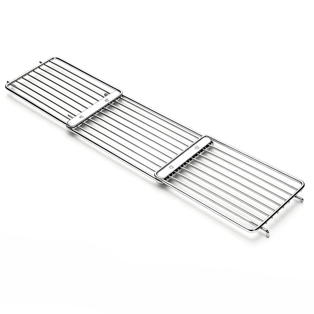 Denmay 40-94cm Universal Edelstahl Warmhalterost für Gas-/Holzpellet-/Grill-/Smoker-Grill, Verstellb