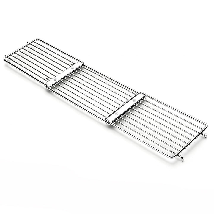 Denmay 40-94cm Universal Edelstahl Warmhalterost für Gas-/Holzpellet-/Grill-/Smoker-Grill, Verstellb
