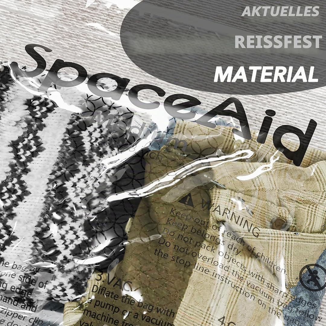 SpaceAid Vakuum-Aufbewahrungsbeutel, platzsparend, Kompressionsbeutel für Bettdecken, Decken, Kissen