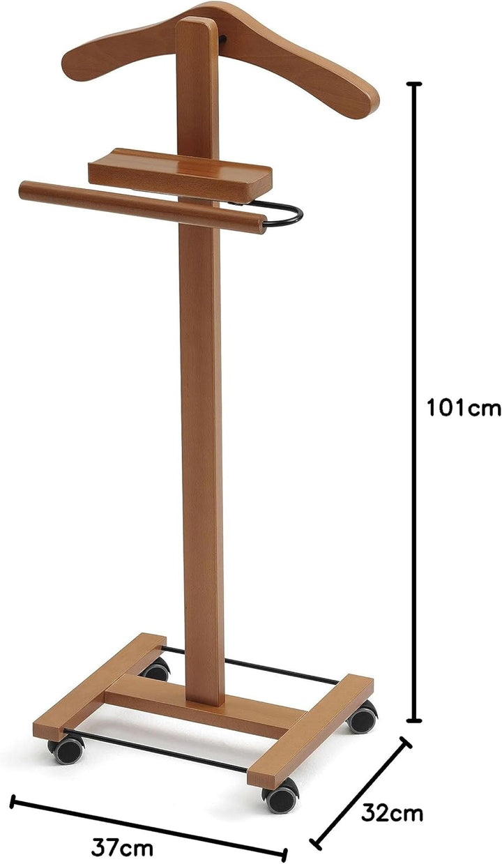 ARREDAMENTI ITALIA Herrendiener für Schlafzimmer JUNIOR, Holz - Farbe: Kirsche Holz AR-It il Cuore d