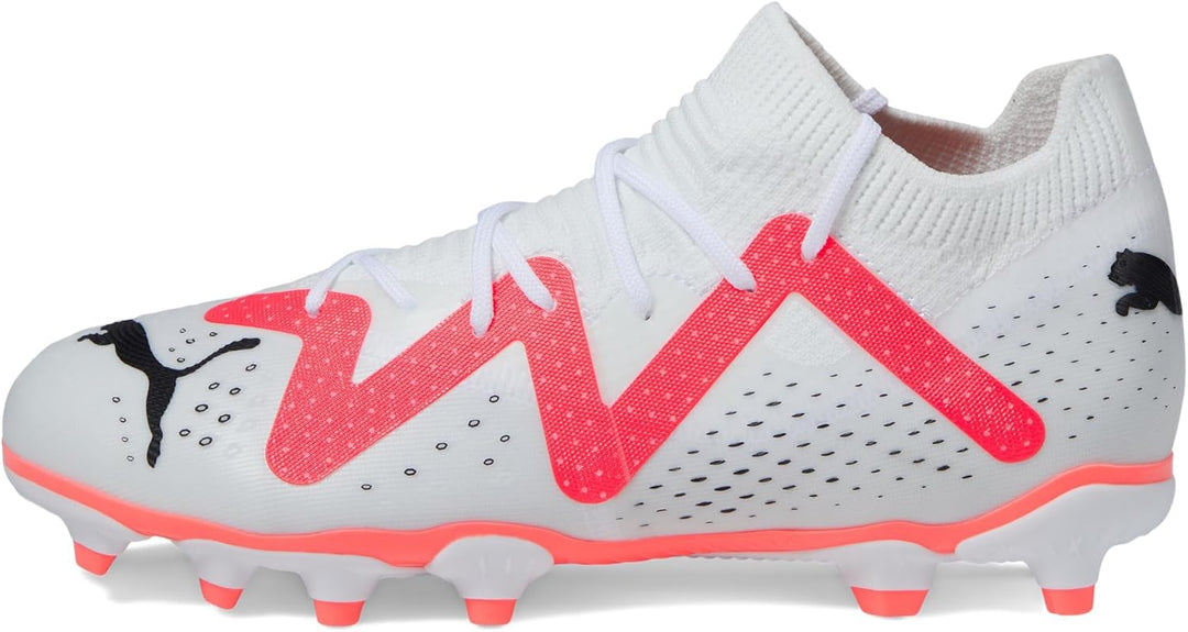 PUMA Unisex Kinder Future Match Fg/Ag JrFussballschuh 28 EU Puma White Puma Black Fire Orchid, 28 EU