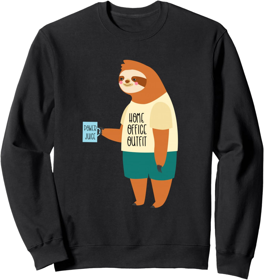 Lustiges Faultier Homeoffice Outfit Geschenk Quarantäne Büro Sweatshirt