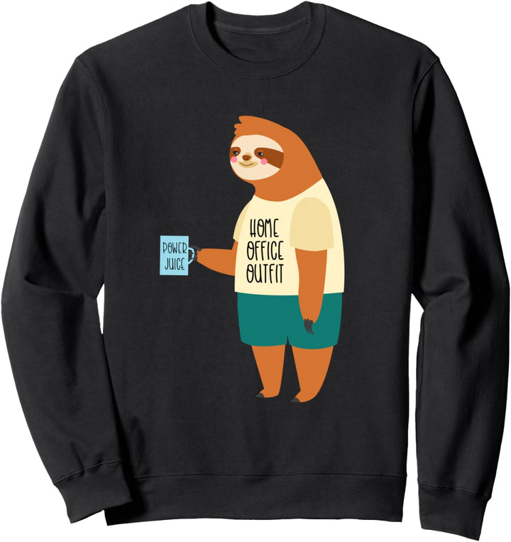 Lustiges Faultier Homeoffice Outfit Geschenk Quarantäne Büro Sweatshirt