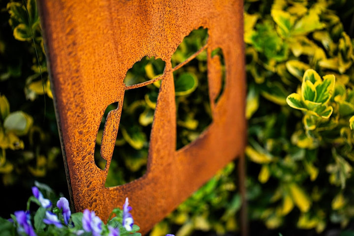 Bornhöft Schild Spruchtafel Gartenschild Edelrost rostige Gartendeko 115cm Edelrost (Biergarten), Bi