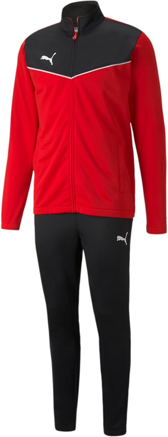 PUMA Herren Individualrise Tracksuit Trainingsanzug S Puma Red-Puma Black, S Puma Red-Puma Black