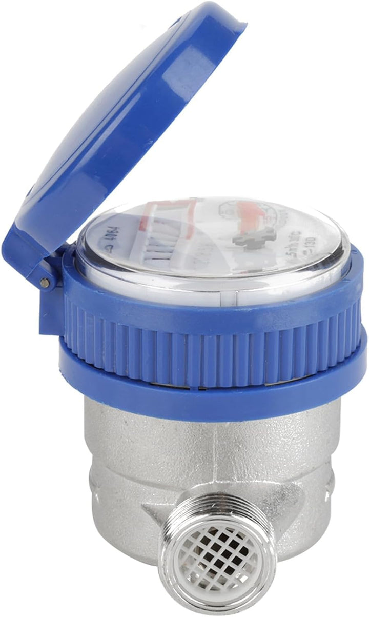 Wasserzähler 1/2 Zoll Wasseruhr Geeicht Gartenwasserzähler 11,5 x 7,5 x 8,5cm Kaltwasserzähler 0 ℃ ~