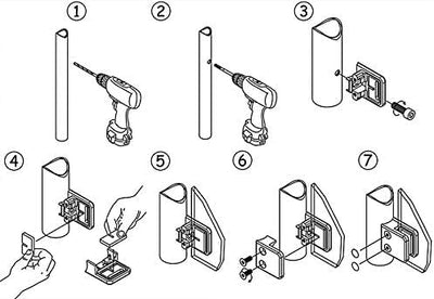 AUTOUTLET 16x Glashalter Set, Quadrat Edelstahl Klemmhalter, 9/10mm Glasklemme, Eckig Verstellbare G