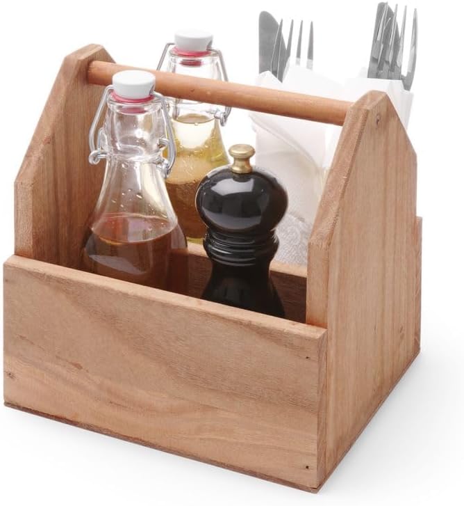 HENDI Besteckbehälter, Besteckfass, Besteckkorb, Utensilienhalter, Tisch Caddy, Besteckträger, Beste